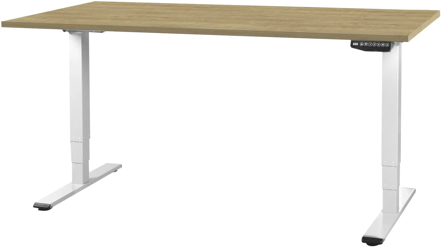 CONTINI Bürotisch ET225E 180x80cm 112181 Eiche/weiss Idealshop