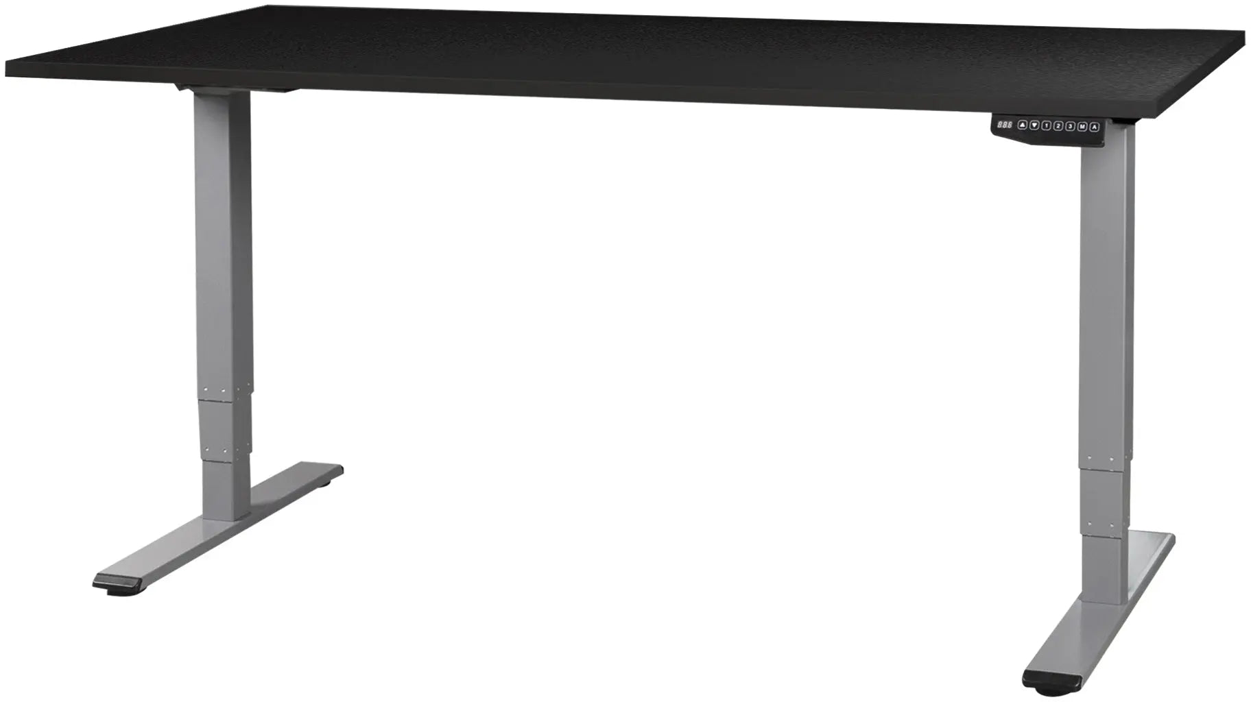 CONTINI Bürotisch ET225E 180x80cm 112183 schwarz/grau Idealshop