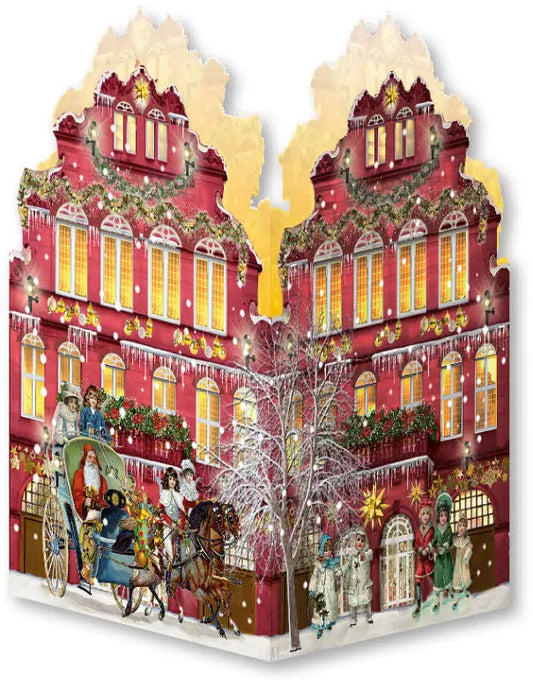 COPPENRATH Adventskalender 16.5x11.5cm 71022 Nostalgische Weihnachtshäuser Idealshop