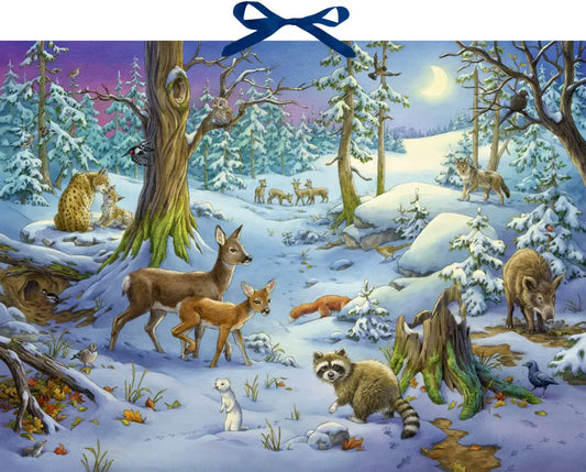 COPPENRATH Adventskalender 52x38cm 72257 Hört ihr die Tiere im Wald Idealshop