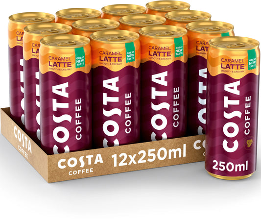 COSTA Coffee Latte Caramel 2021908 25cl. 12 Stk. Idealshop