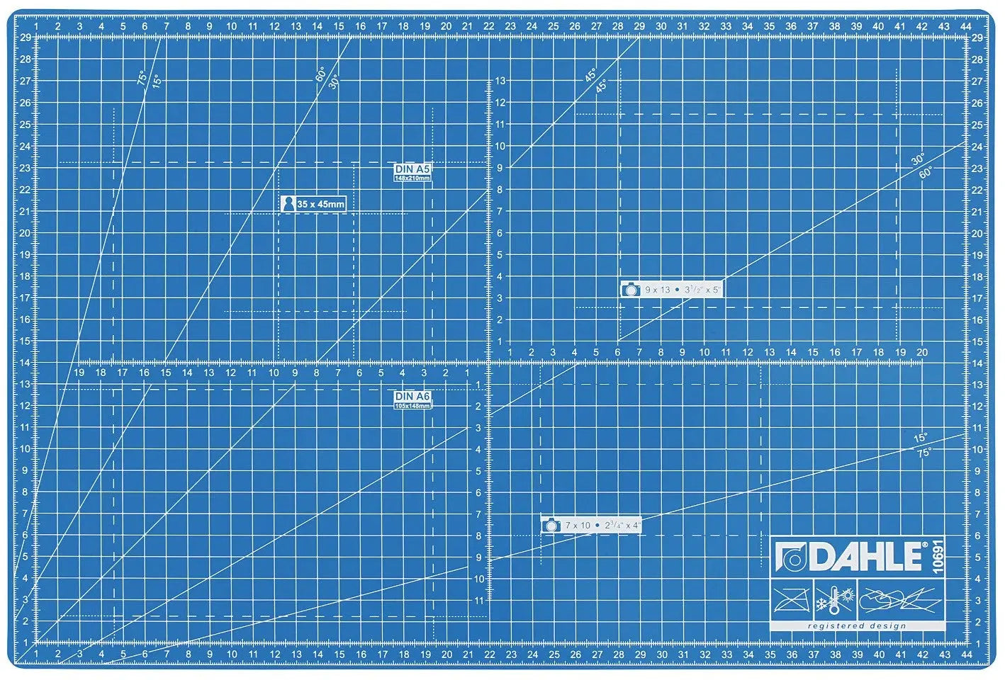 DAHLE Schneidematte 10691-20938 A3, 30x45cm, blau Idealshop