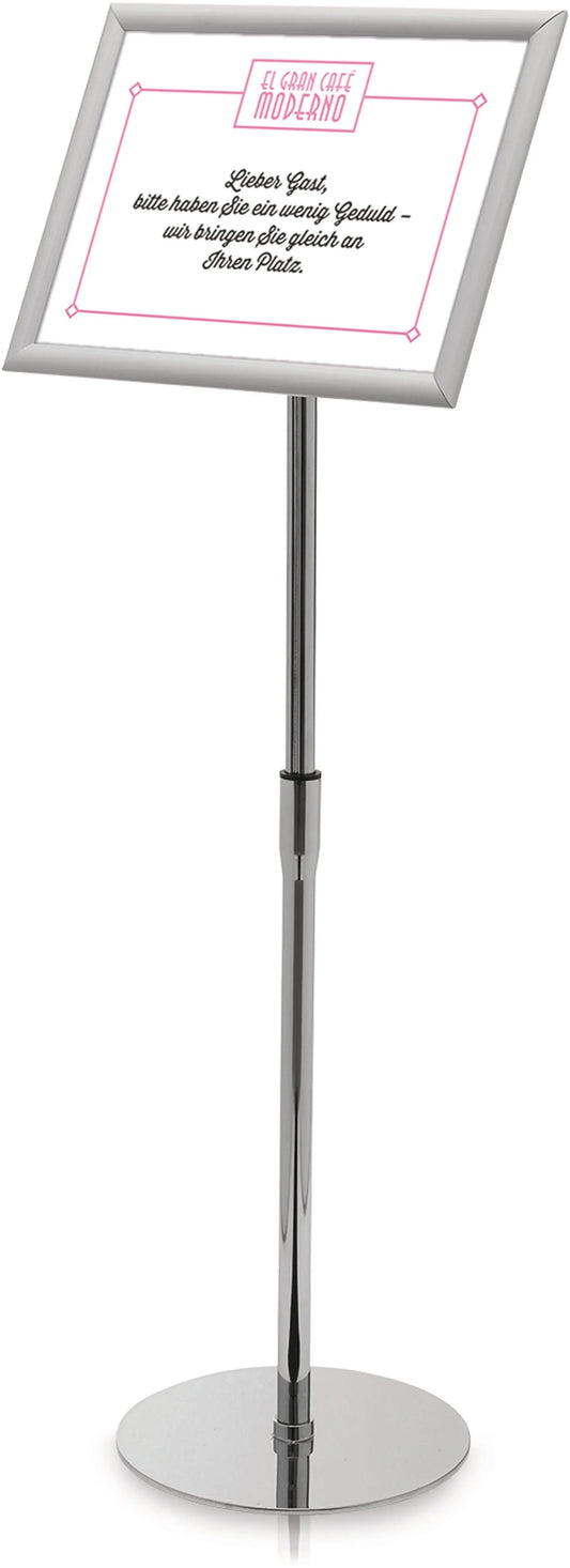 DEFLECTO Bodenständer m. Klapprahmen A3 SFA3SFS grau 33x90-128.5cm Idealshop