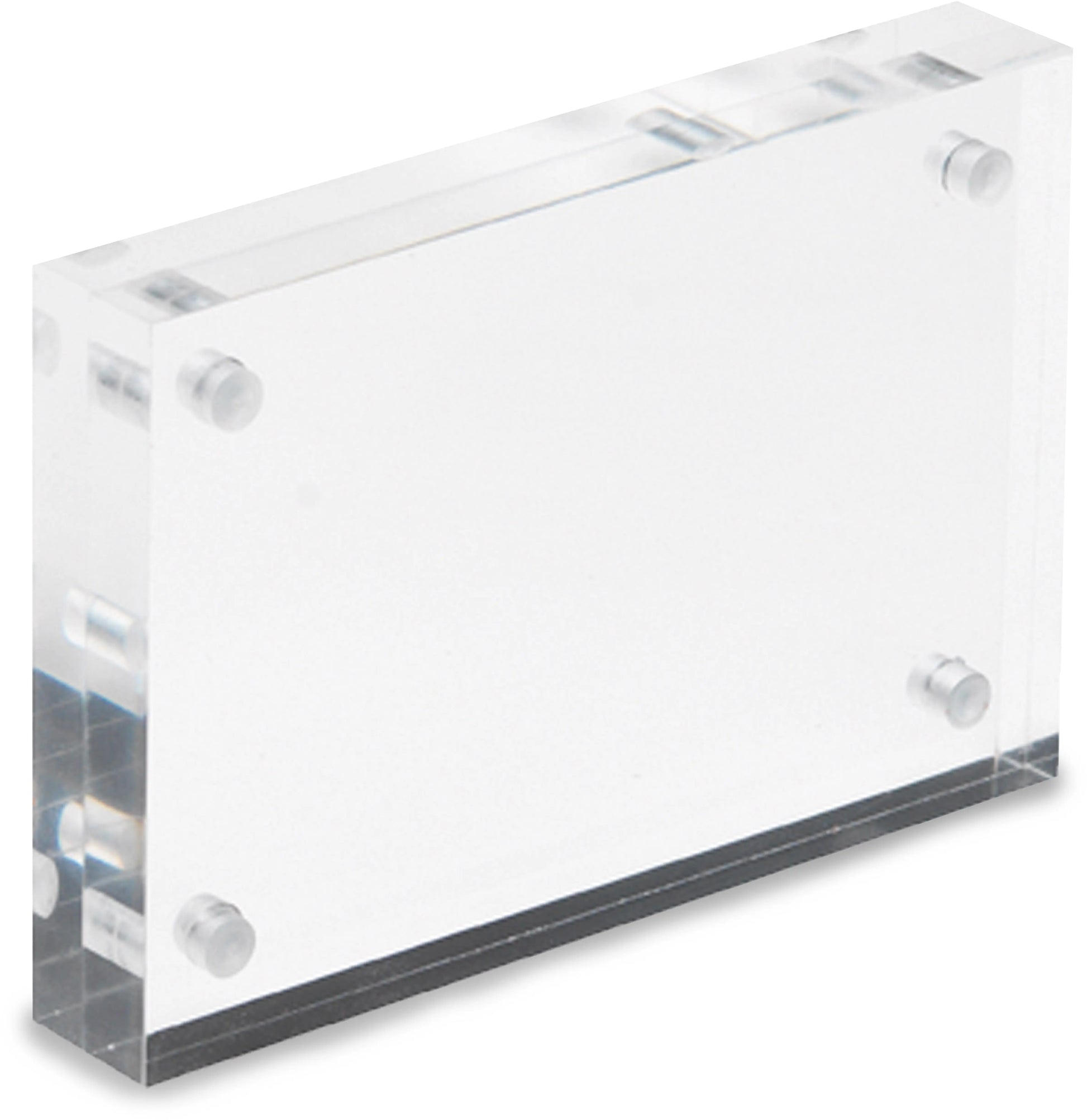 DEFLECTO Magnet. Acrylblock 95x65mm MCHBC11 transparent 2x7.5mm Idealshop