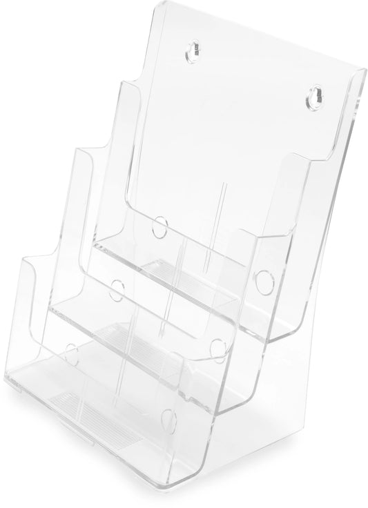 DEFLECTO Prospekthalter Docuholder A4 77301 hoch, 3 Fächer Idealshop