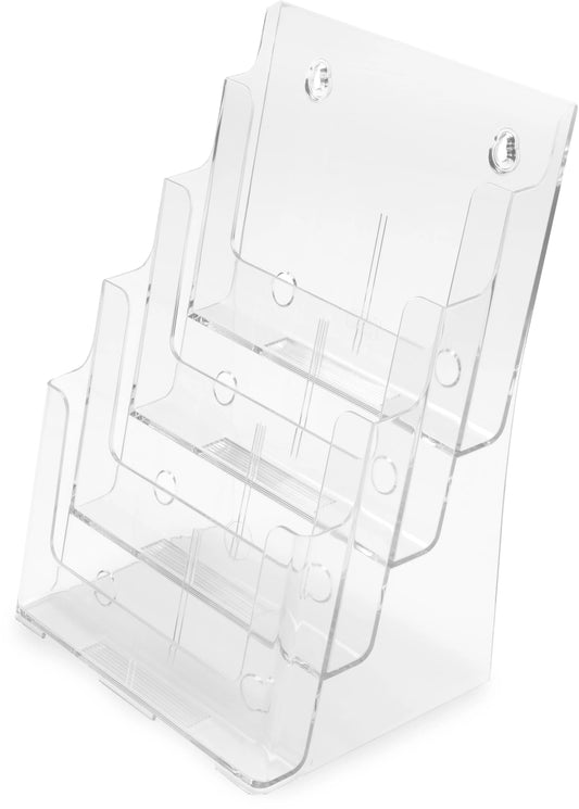 DEFLECTO Prospekthalter Docuholder A4 77441 hoch, 4 Fächer Idealshop