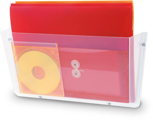 DEFLECTO Wandprospekthalter DocuPocket 63201 A4, quer, bruchsicher Idealshop