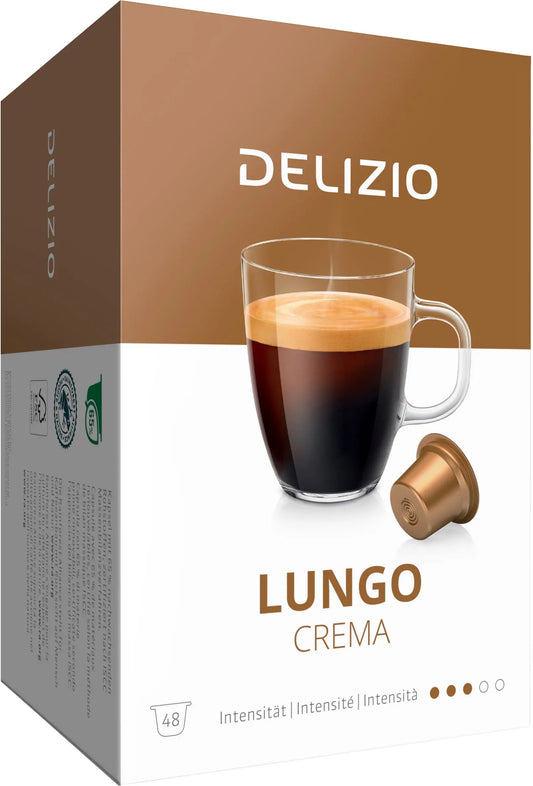 DELIZIO Kaffeekapseln 10168322 Lungo Crema 48 Stk. Idealshop