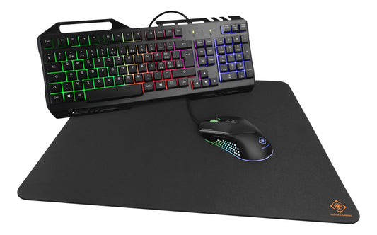 DELTACO 3-in-1 gaming Gear Kit RGB GAM-113-CH black Idealshop