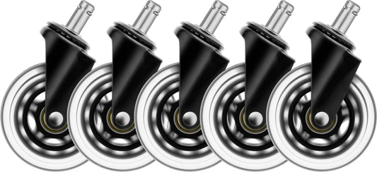 DELTACO Casters, Wheels, 5-pack GAM-157 Dark Line Idealshop