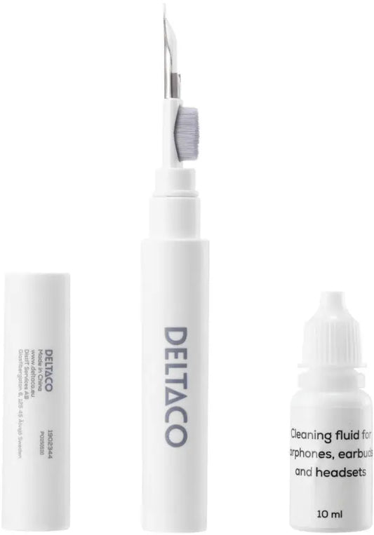 DELTACO Earphone cleaning pen CLP-100 metal tip,brush,sponge,liquid Idealshop