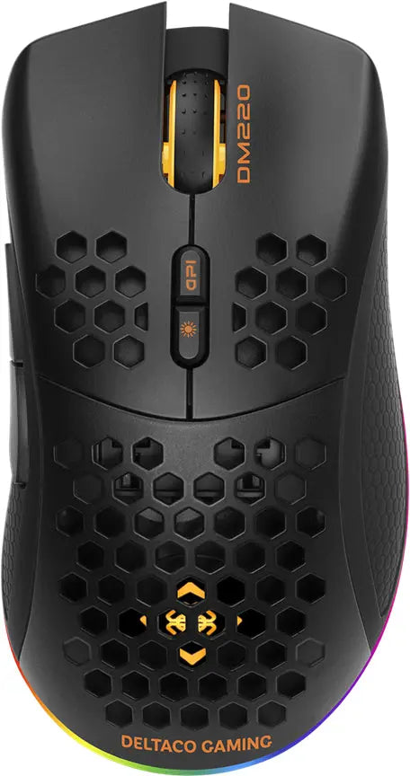 DELTACO Lightweight Gaming Mouse,RGB GAM-120 Wireless, Black, DM220 Idealshop