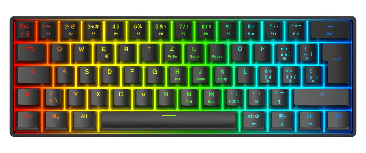 DELTACO Mechanical Keyboard DK470 GAM-175-CH Hot-Swap,KTT Switches,Black Idealshop
