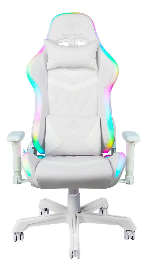 DELTACO RGB LED Gaming Chair White GAM-080-W Idealshop