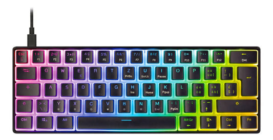 DELTACO TKL Gaming Keyboard v2 RGB GAM-075V2-CH Hot-Swap,CH-Layout,Black Idealshop