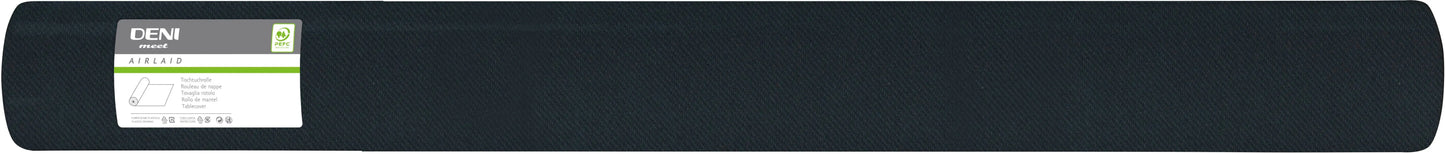 DENI Tischtuchrolle Airlaid 34112 120cmx50m schwarz Idealshop