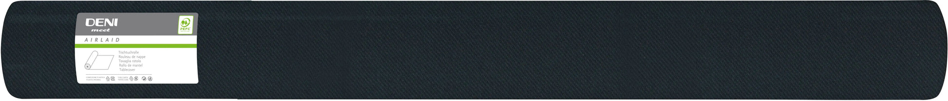 DENI Tischtuchrolle Airlaid 34112 120cmx50m schwarz Idealshop