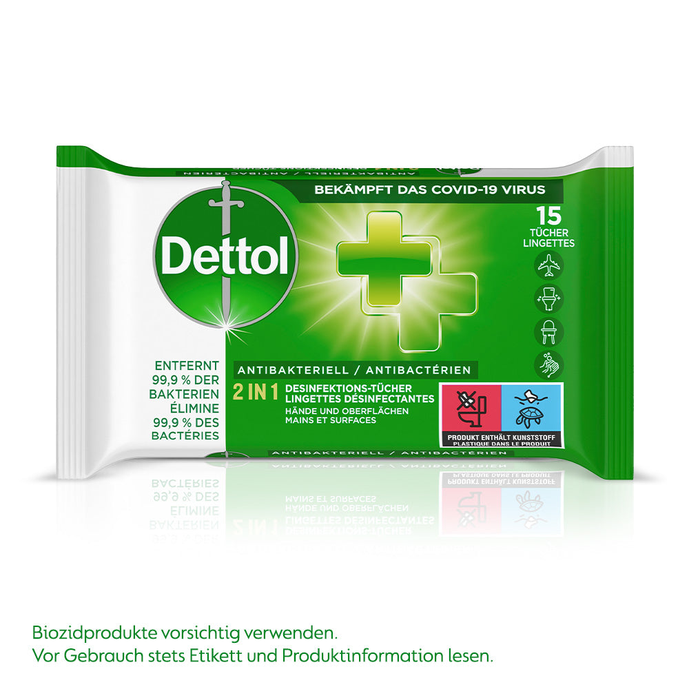 DETTOL    2in1 Desinfektionstücher