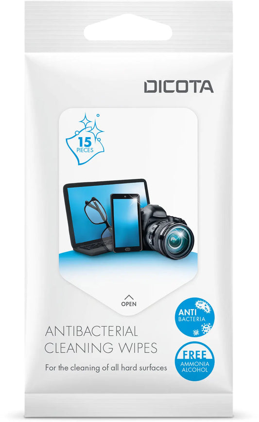 DICOTA Antibacterial Surface D31811 Cleaning Wipes Pack 15 Stück Idealshop