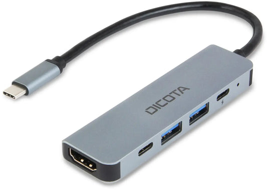 DICOTA USB-C 5-in-1 Video Hub D32060 4K PD 100W Idealshop