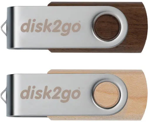 DISK2GO USB-Stick wood 16GB 30006667 USB 2.0 double pack Idealshop