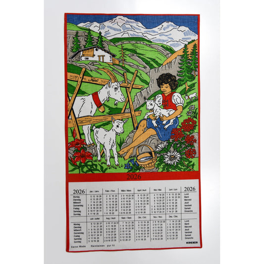 DOERIG Heidi mit Glocke 2026 19.2685+ 1J/1S ML Reinleinen 40x70cm Idealshop