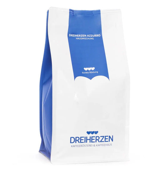 DREIHERZEN Bohnenkaffee 1kg 10062 Azzurro Idealshop