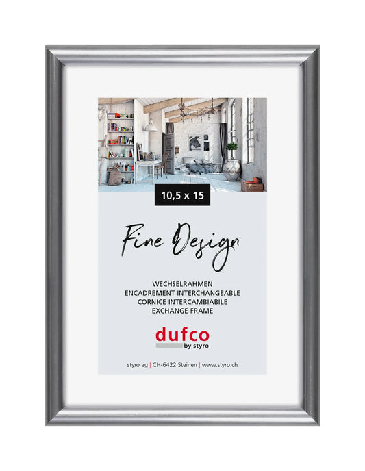 DUFCO Bilderrahmen 10.5x15cm 1400.40024 Fine Design silber Idealshop