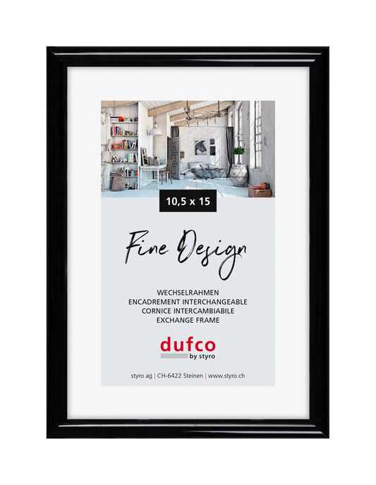 DUFCO Bilderrahmen 10.5x15cm 1400.40048 Fine Design schwarz Idealshop