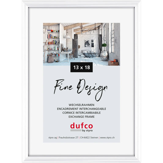 DUFCO Bilderrahmen 13x18cm 1400.40037 Fine Design weiss Idealshop