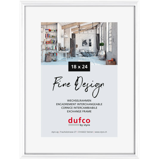 DUFCO Bilderrahmen 18x24cm 1400.40038 Fine Design weiss Idealshop
