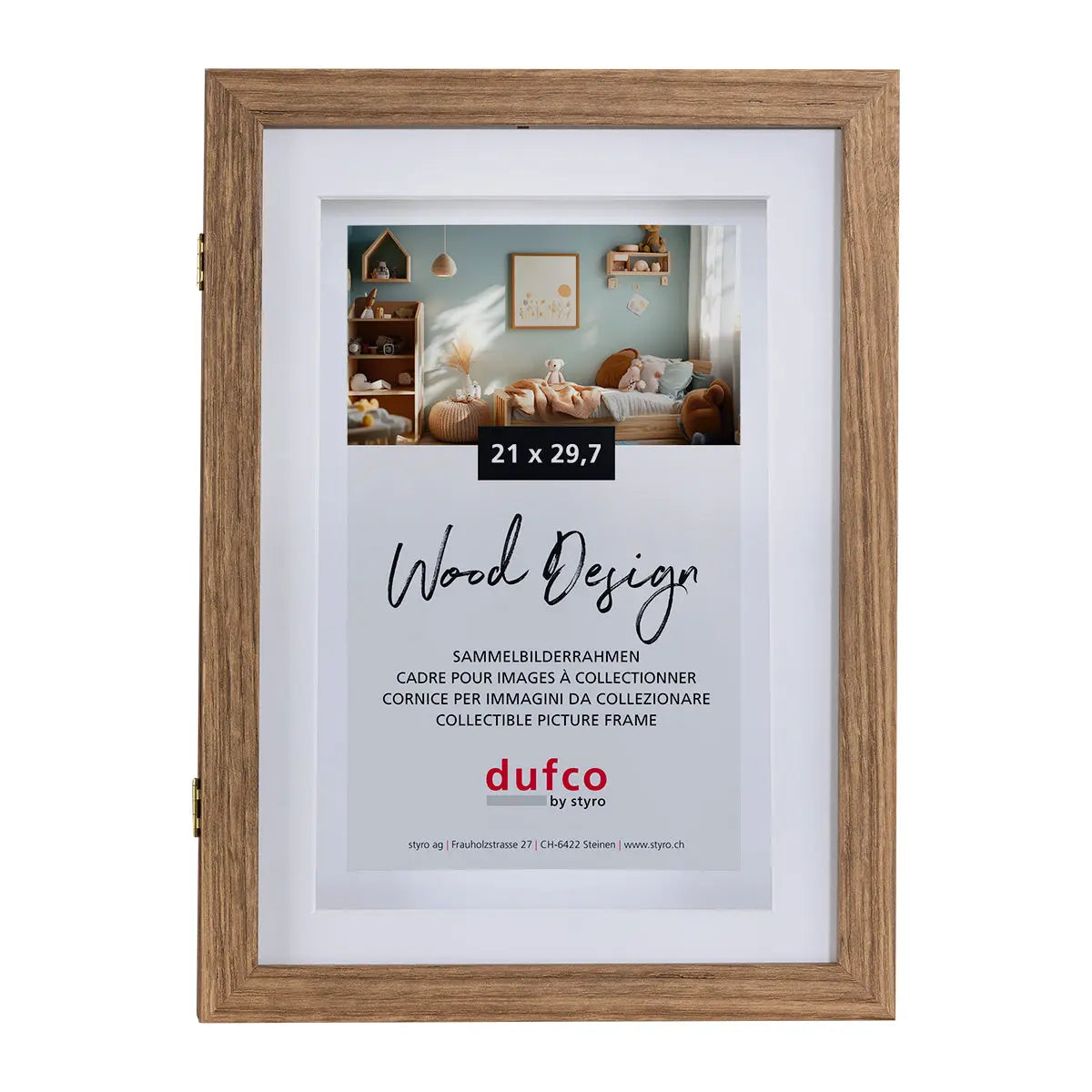 DUFCO Bilderrahmen 21x29.7cm 1620.10003 MemoryFrame, Eiche Idealshop