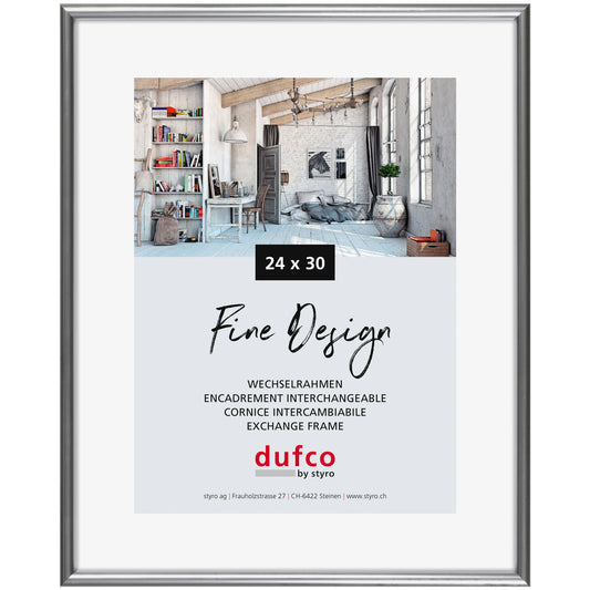 DUFCO Bilderrahmen 24x30cm 1400.40028 silber Idealshop