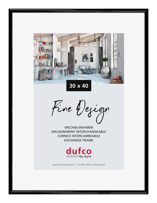 DUFCO Bilderrahmen 30x40cm 1400.40053 Fine Design schwarz Idealshop
