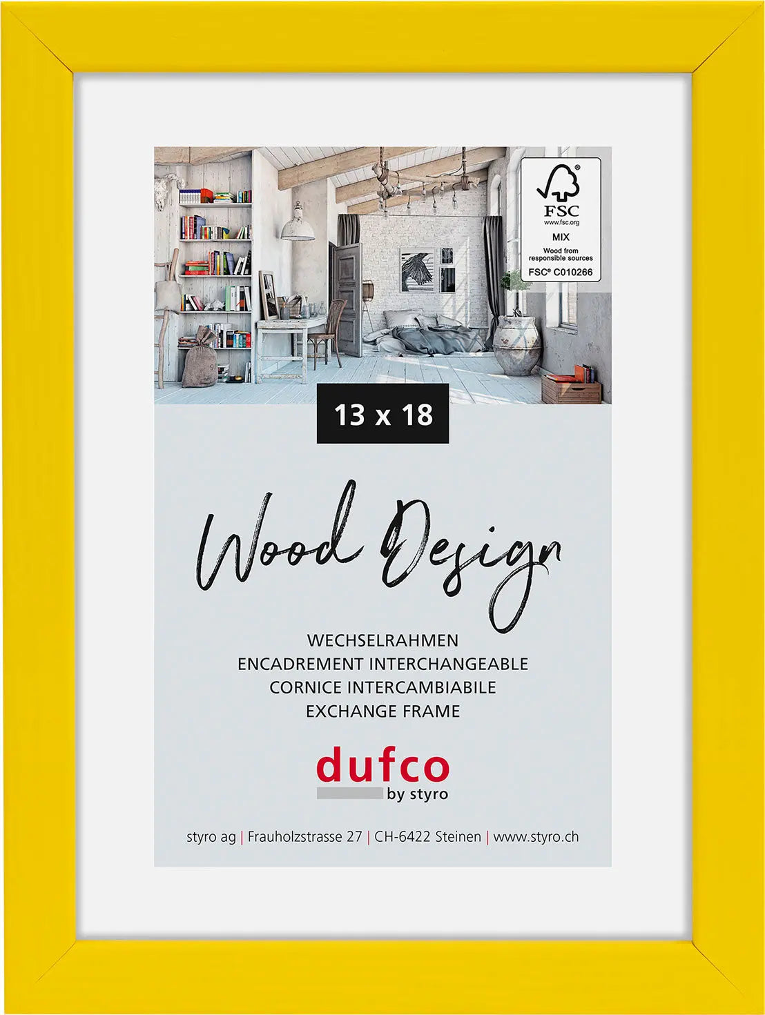 DUFCO Bilderrahmen Hay 13x18cm 1610.81071 gelb Idealshop