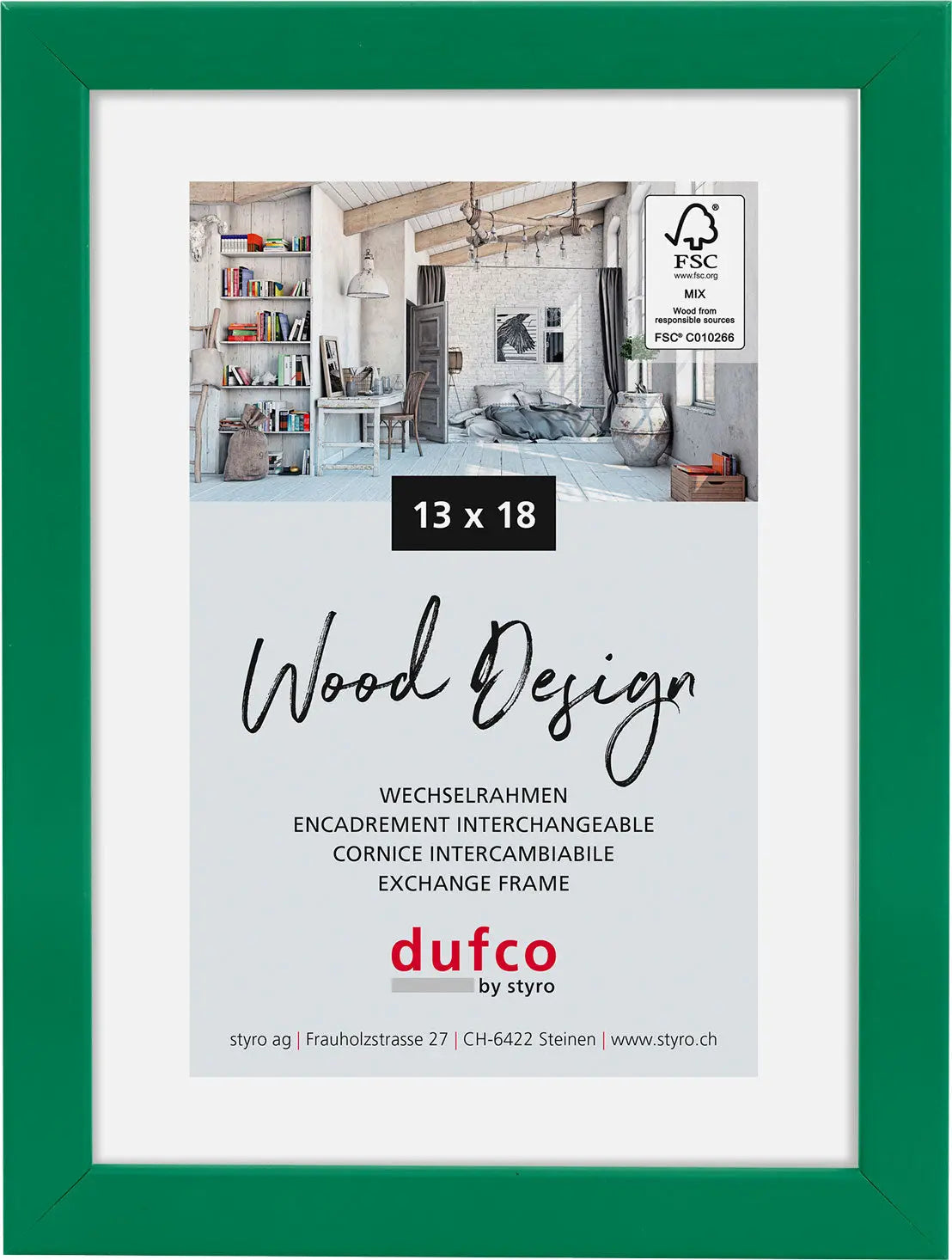 DUFCO Bilderrahmen Hay 13x18cm 1610.81091 grün Idealshop