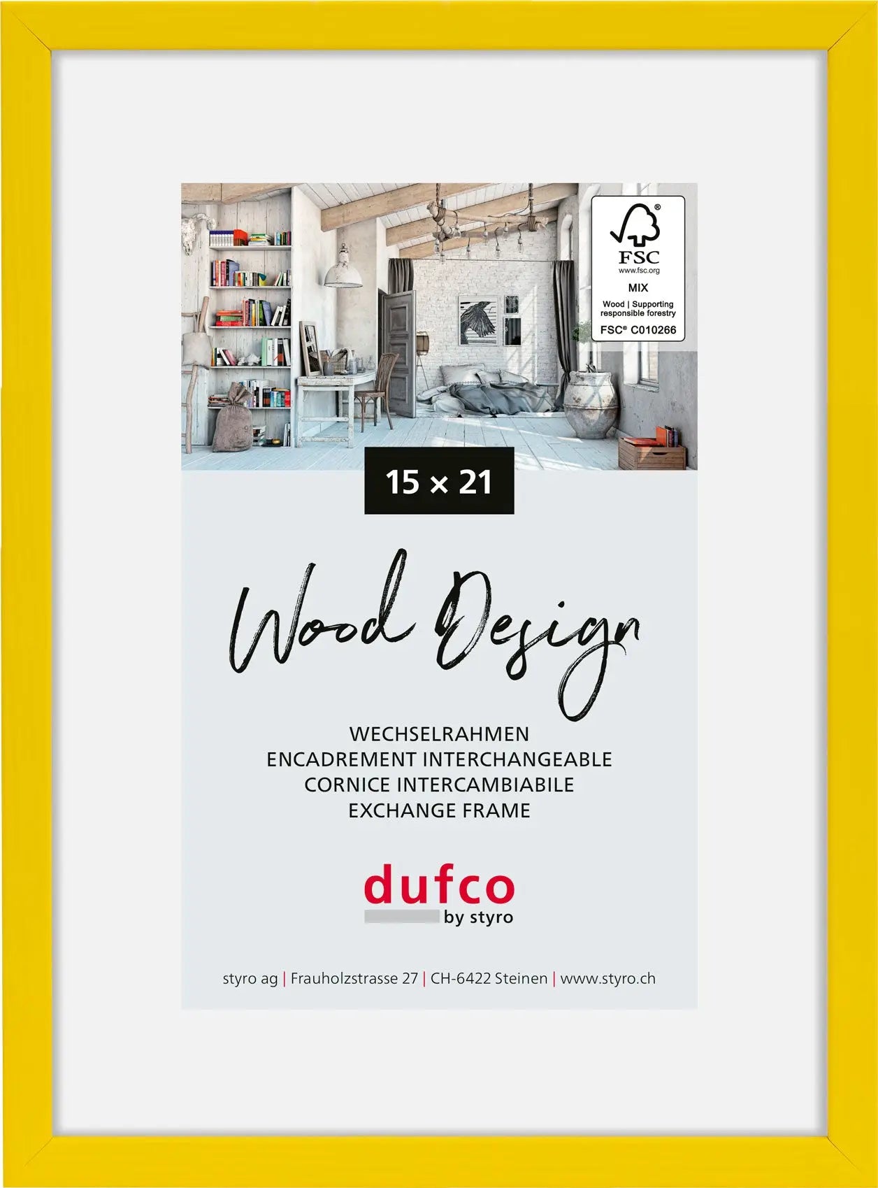 DUFCO Bilderrahmen Hay 15x21cm 1610.81072 gelb Idealshop