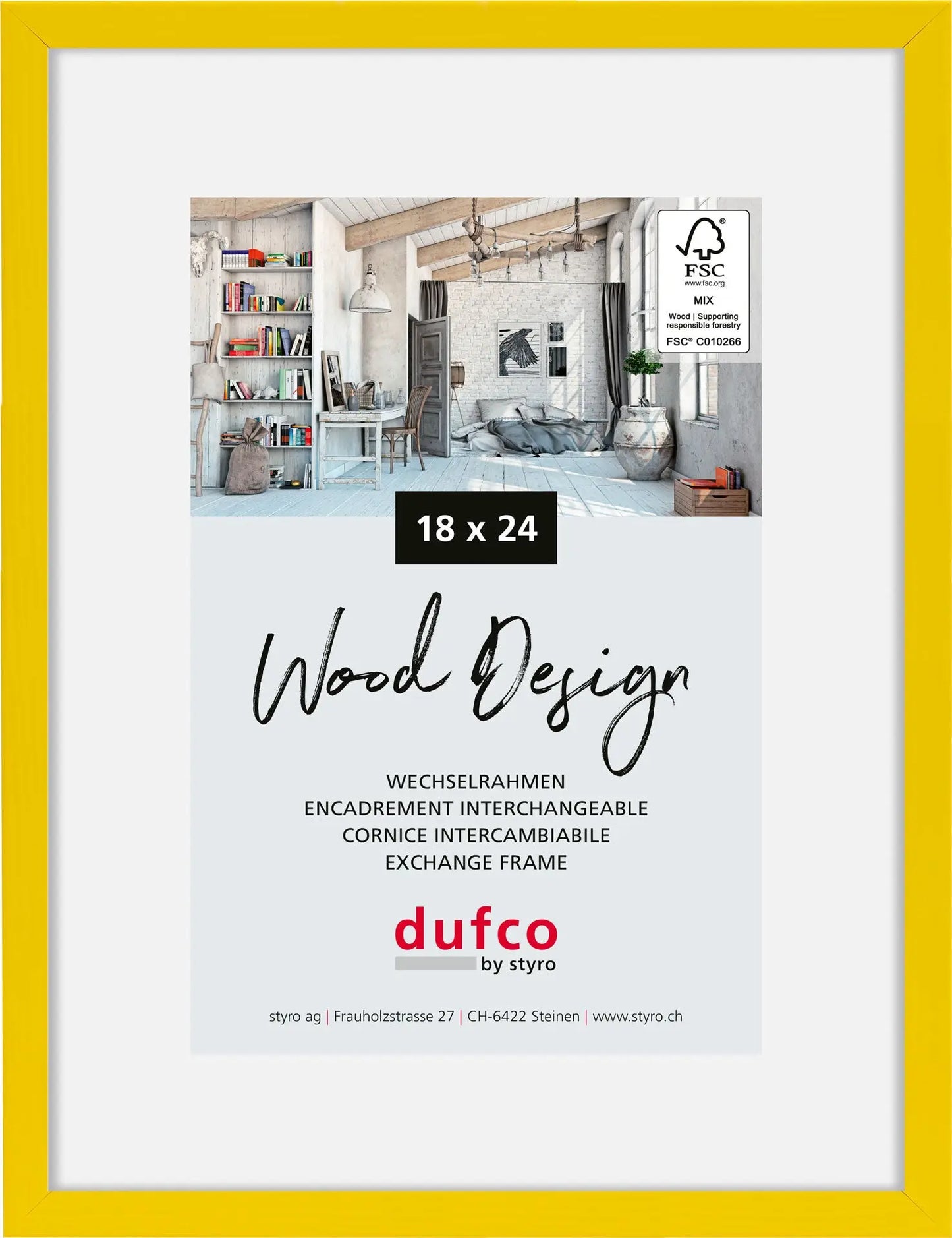 DUFCO Bilderrahmen Hay 18x24cm 1610.81073 gelb Idealshop