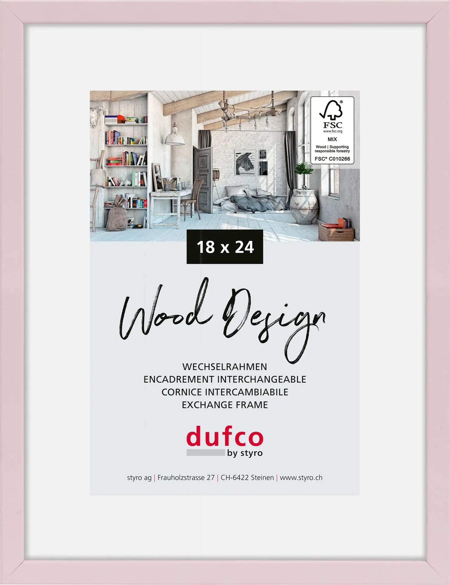 DUFCO Bilderrahmen Hay 18x24cm 1610.81083 hellrosa Idealshop