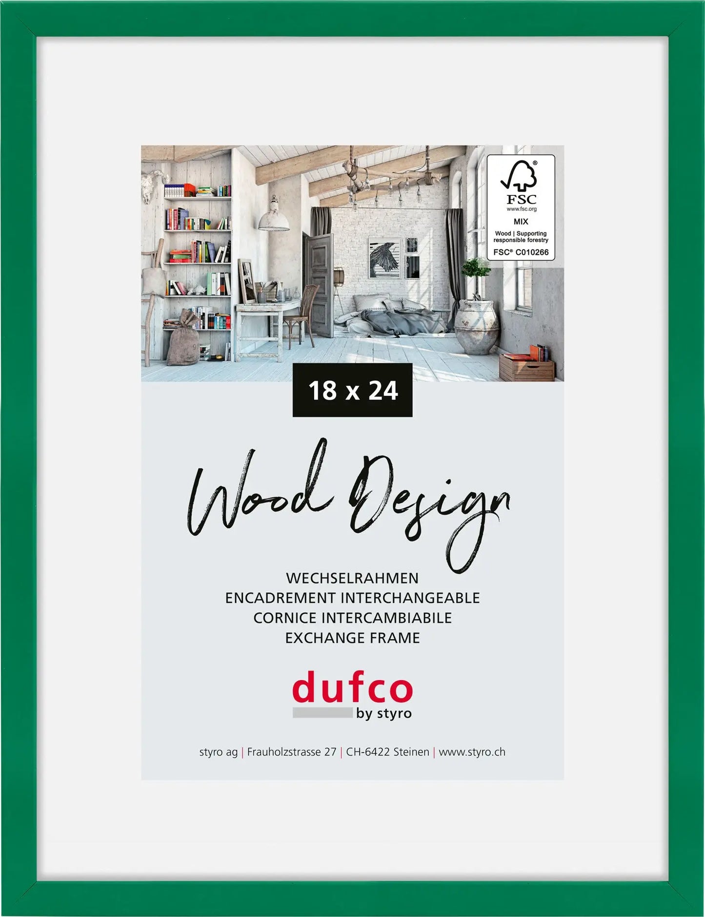 DUFCO Bilderrahmen Hay 18x24cm 1610.81093 grün Idealshop