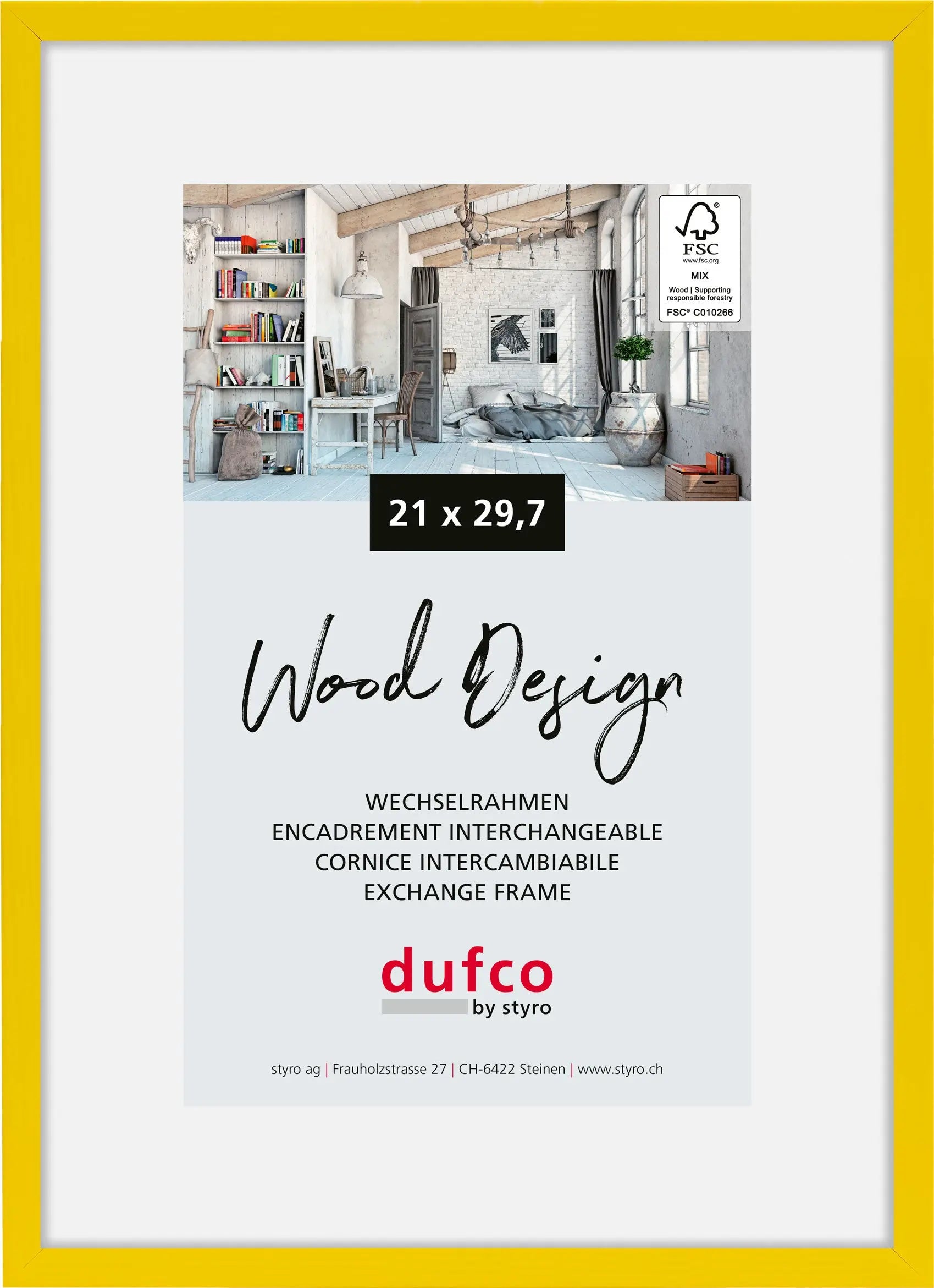 DUFCO Bilderrahmen Hay 21x29.7cm 1610.81074 gelb Idealshop