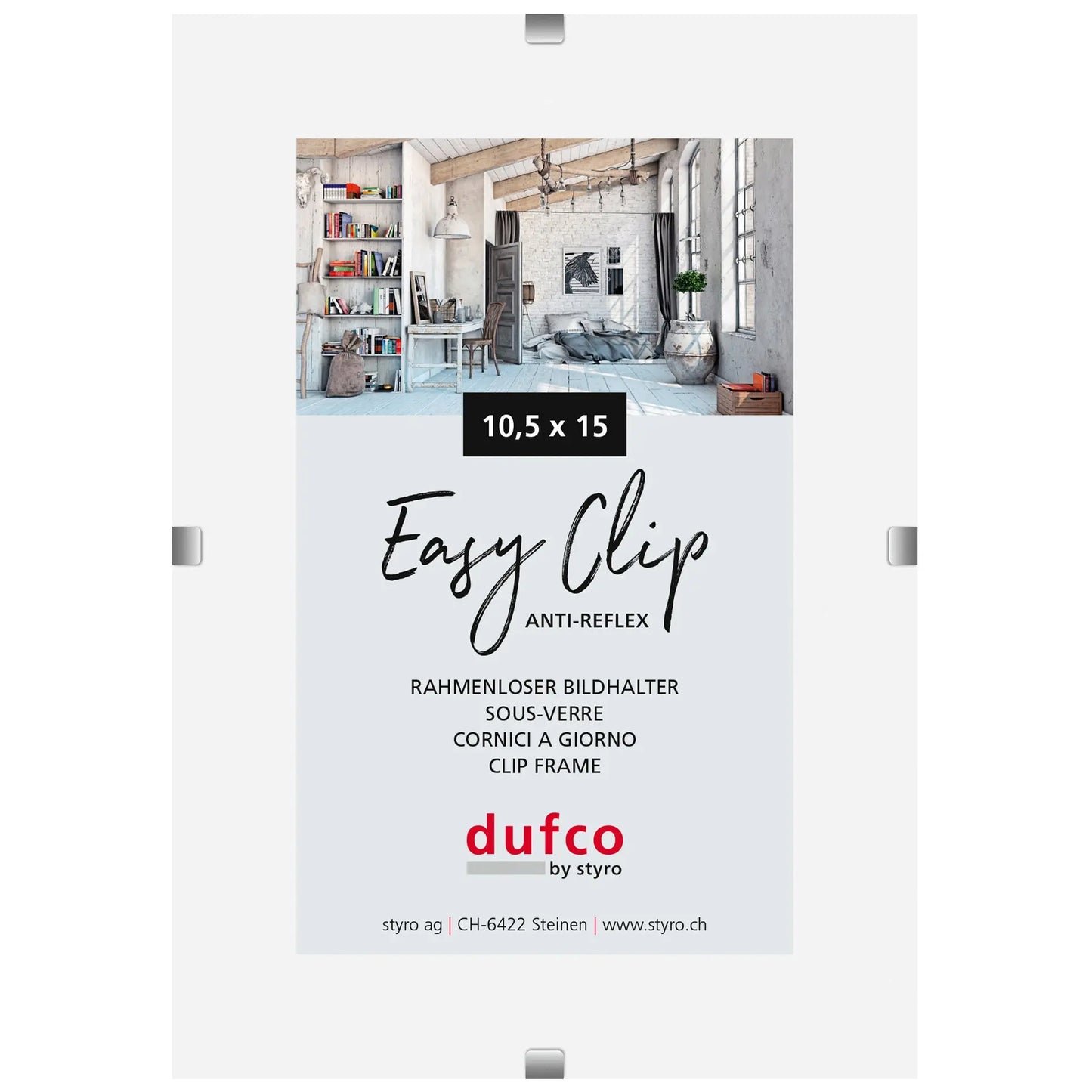 DUFCO Cliprahmen (ohne Rahmen) 1420.41 10.5x15cm Idealshop