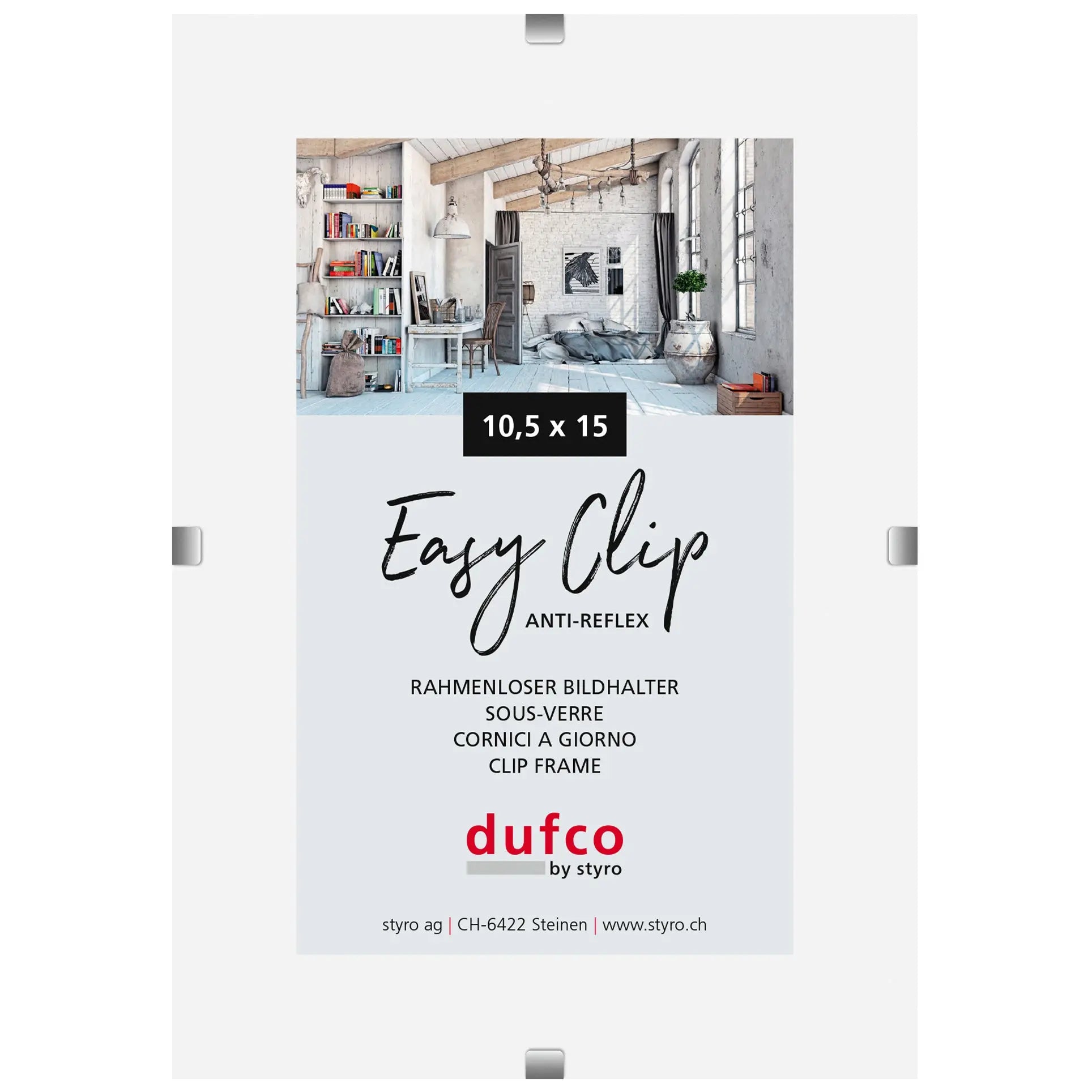 DUFCO Cliprahmen (ohne Rahmen) 1420.41 10.5x15cm Idealshop