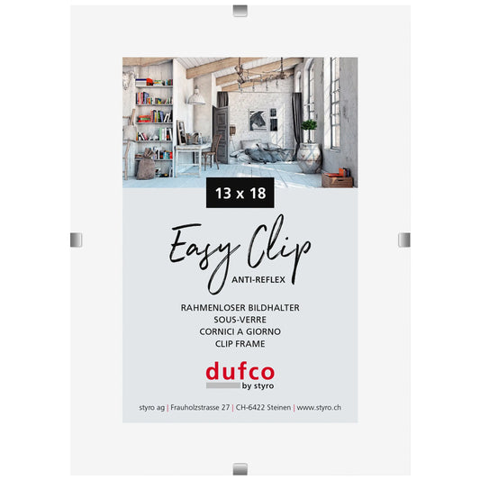 DUFCO Cliprahmen (ohne Rahmen) 1420.41001 13x18cm Idealshop