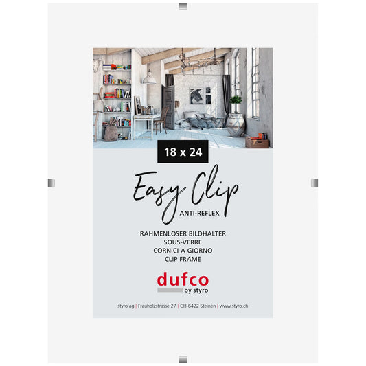 DUFCO Cliprahmen (ohne Rahmen) 1420.41002 18x24cm Idealshop