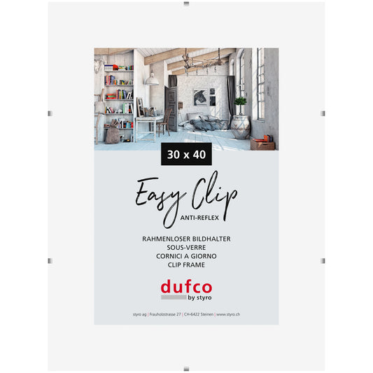 DUFCO Cliprahmen (ohne Rahmen) 1420.41005 30x40cm Idealshop