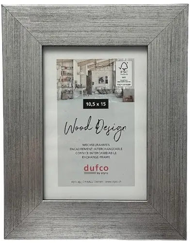 DUFCO Holz-Bilderrahmen 10.5x15cm 1610.80065 Larisis silber Idealshop