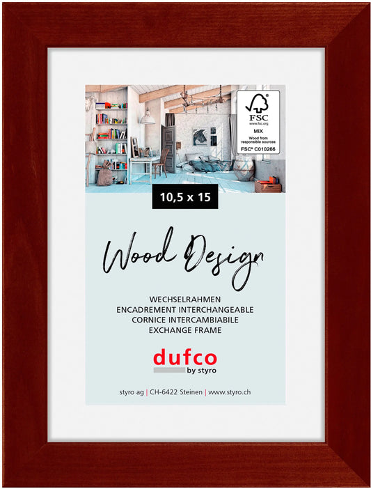 DUFCO Holz-Bilderrahmen 10.5x15cm 1610.80094 Toronto mahagoni Idealshop