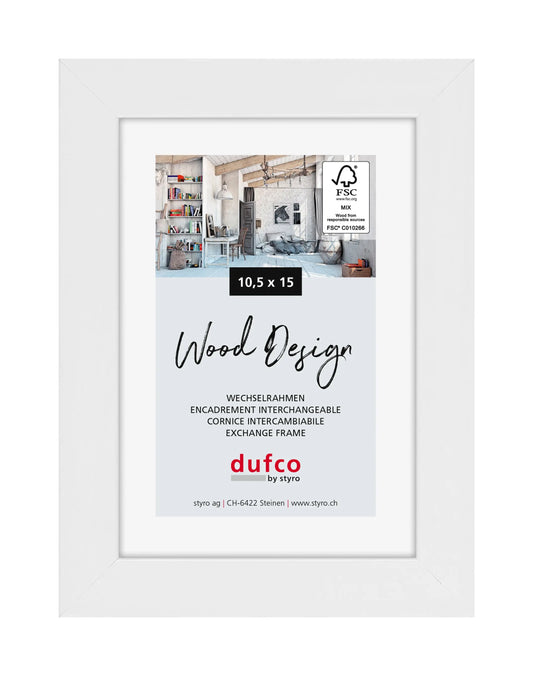 DUFCO Holz-Bilderrahmen 10.5x15cm 1610.80586 Toronto weiss Idealshop