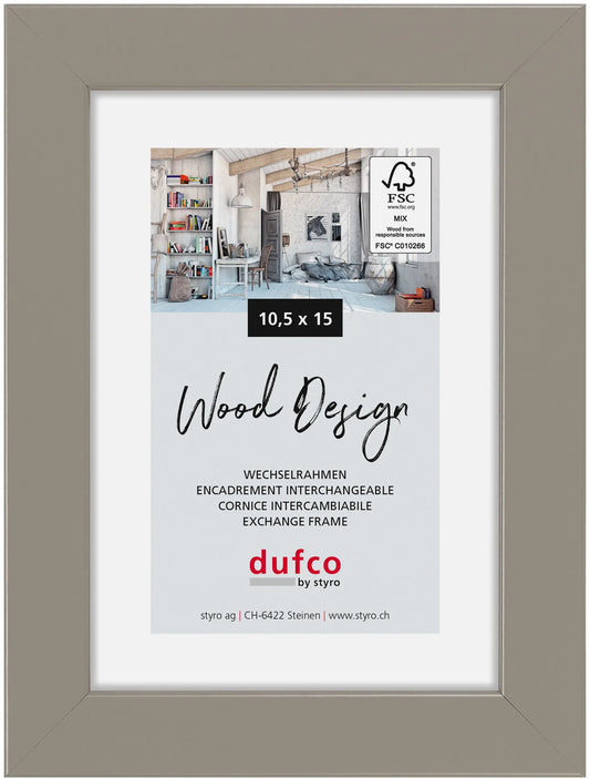 DUFCO Holz-Bilderrahmen 10.5x15cm 1610.80660 Toronto grau Idealshop